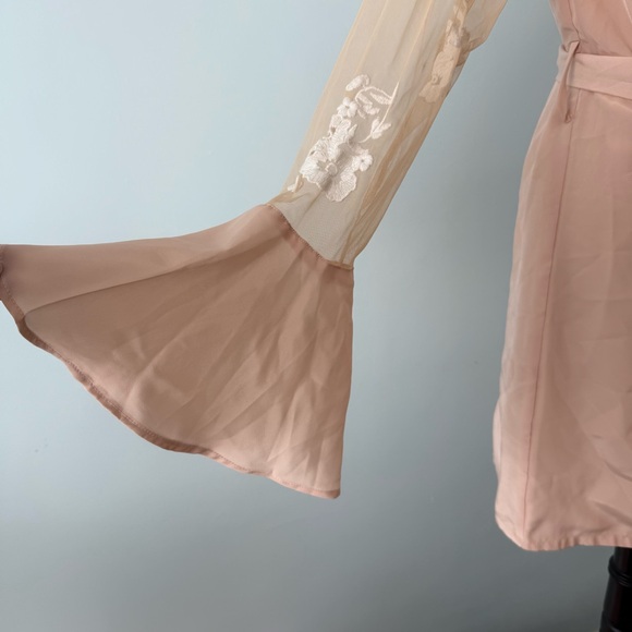 Robed with Love Pink HILDY ROBE bridesmaid bridal shower tie waist robe Medium - Picture 4 of 15